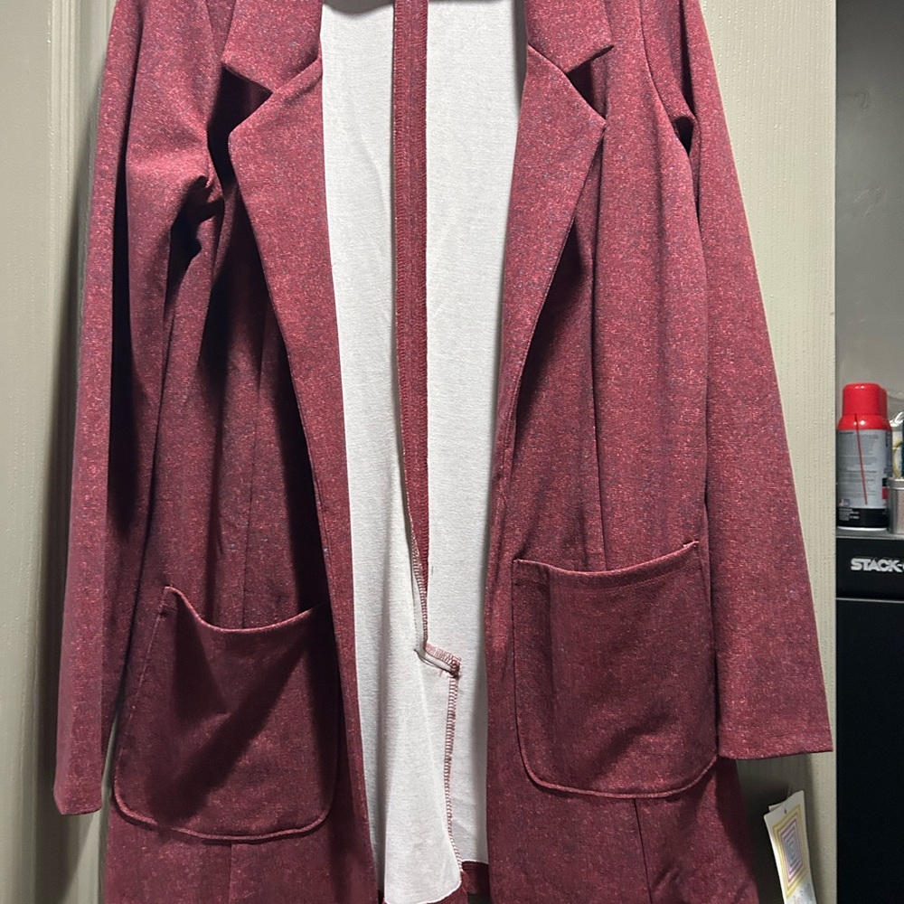 Lularoe Burgundy Gwen blazer